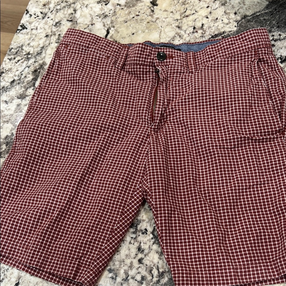 Banana Republic Red and Blue Aiden Shorts